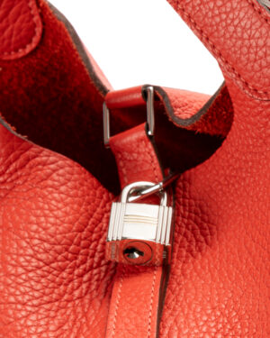 Alternative view of Hermès Sac Picotin Lock 18 Togo Rouge Pivoine
