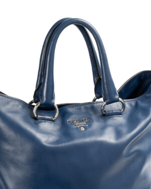 Alternative view of Prada Shopper Vertical Medium Blu Elettrico