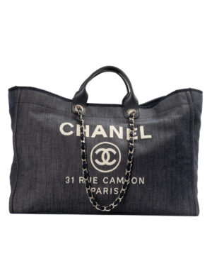 Chanel Deauville Maxi Denim Blu