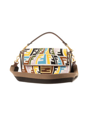 Alternative view of Fendi Baguette Medium FF Fish-Eye Multicolor Bianca