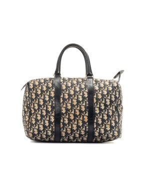 Dior Boston Vintage Medium Trotter Blu