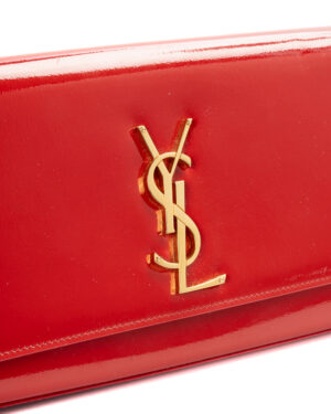 Alternative view of Saint Laurent Pochette Kate Medium Vernice Rossa