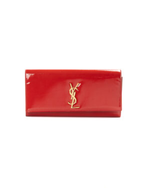 Saint Laurent Pochette Kate Medium Vernice Rossa