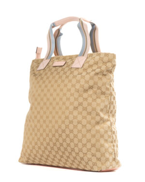 Alternative view of Gucci Tote Vertical Large GG Supreme Rosa