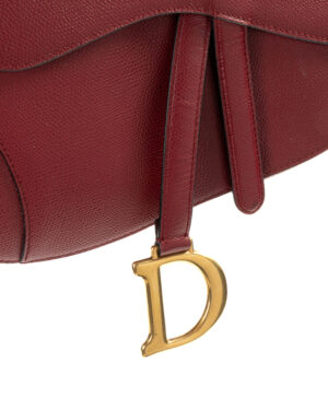 Alternative view of Dior Saddle Medium Granulata Rossa