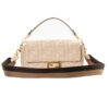 Fendi Baguette Medium FF Tela Beige