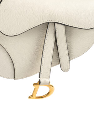 Alternative view of Dior Saddle Mini Granulata Bianca