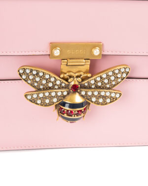 Alternative view of Gucci Queen Margaret MM Bee Swarovski Rosa