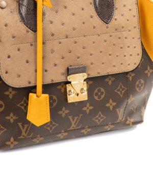 Alternative view of Louis Vuitton Majestuex PM Ostrich Monogram Senapa