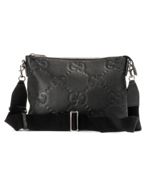 Gucci Messenger Small GG Jumbo Embossed Nera