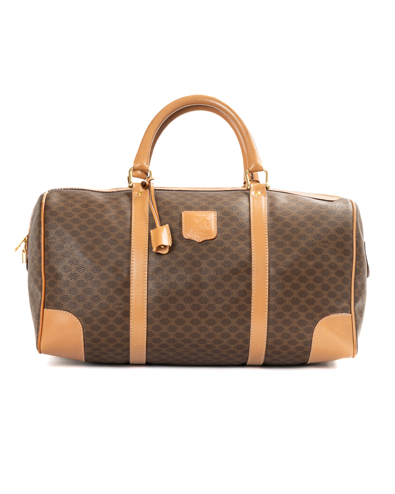 Celine Borsone Medium Macadame Marrone