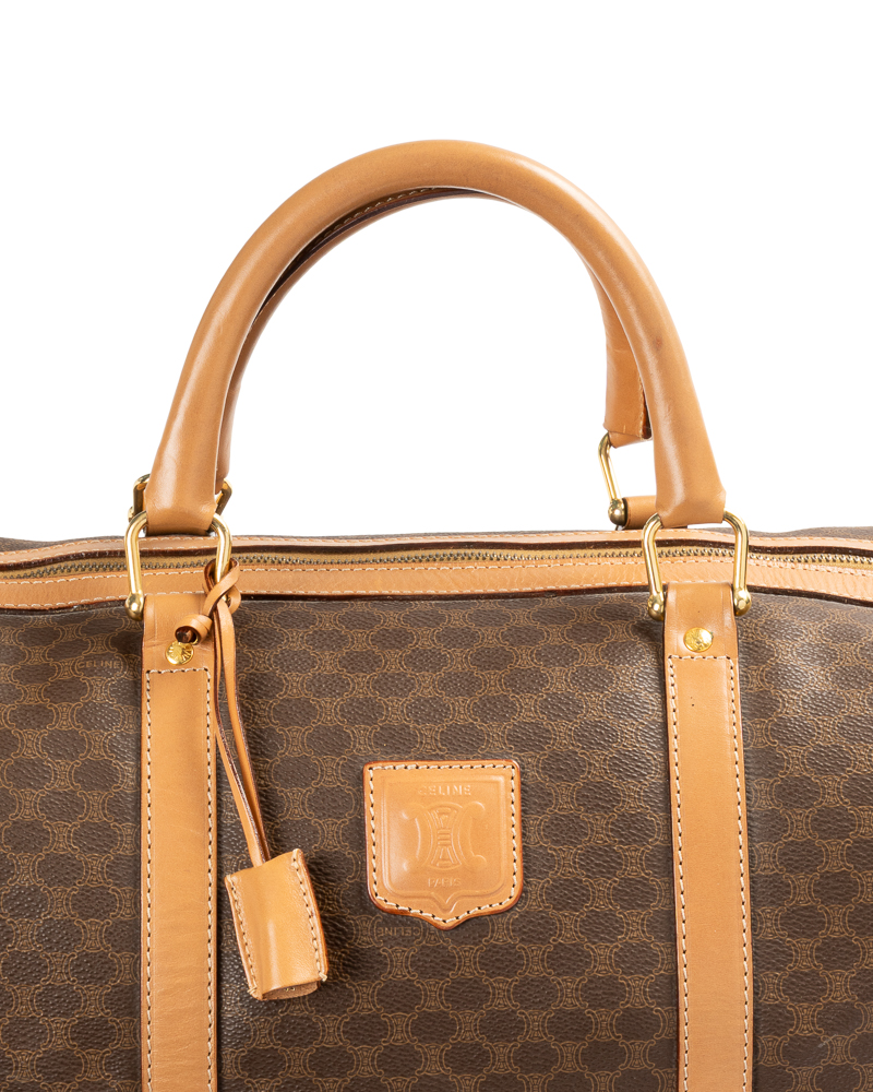 Alternative view of Celine Borsone Medium Macadame Marrone