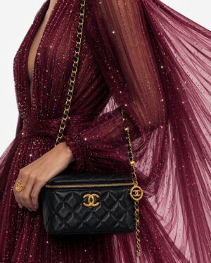 Alternative view of Chanel Trendy CC Vanity Timeless Metallizzato Nero
