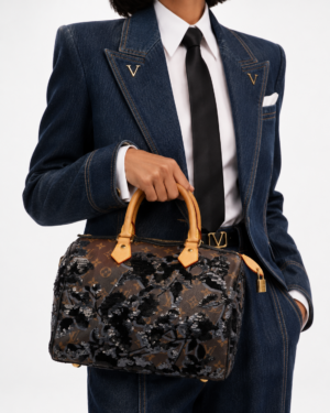 Alternative view of Louis Vuitton Speedy 30 Fleur De Jais Pailettes Monogram