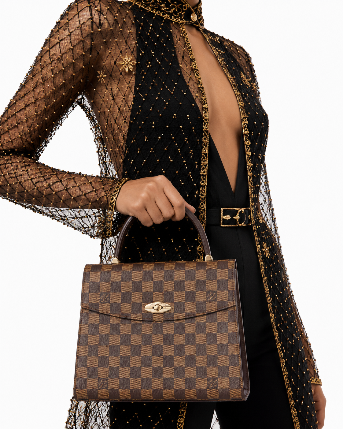 Alternative view of Louis Vuitton Malesherbes MM Damier Ebene
