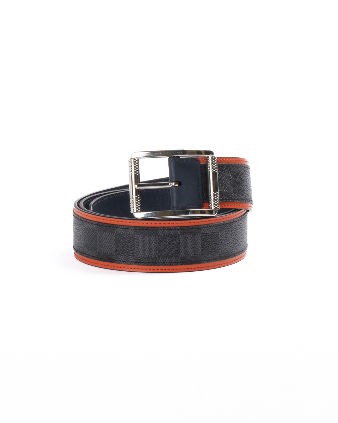 Louis Vuitton Cintura Ace Damier Graphite Rossa