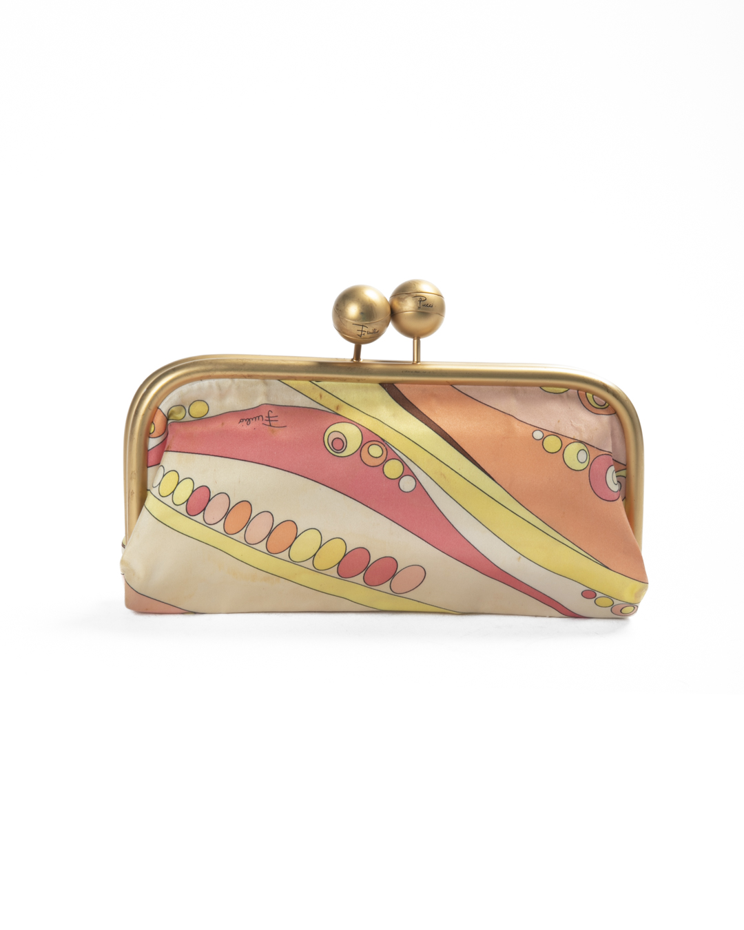 Emilio Pucci Pochette Kisslock Vintage Rosa