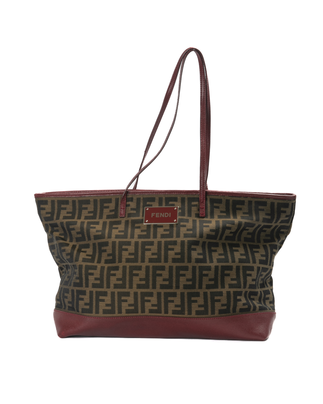 Fendi Roll Bag Large FF Logomania Rossa