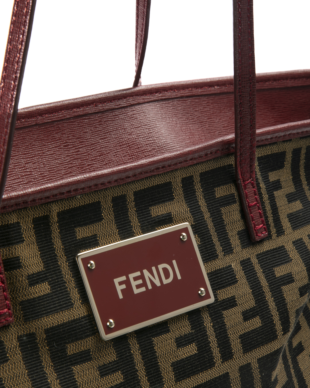 Alternative view of Fendi Roll Bag Large FF Logomania Rossa