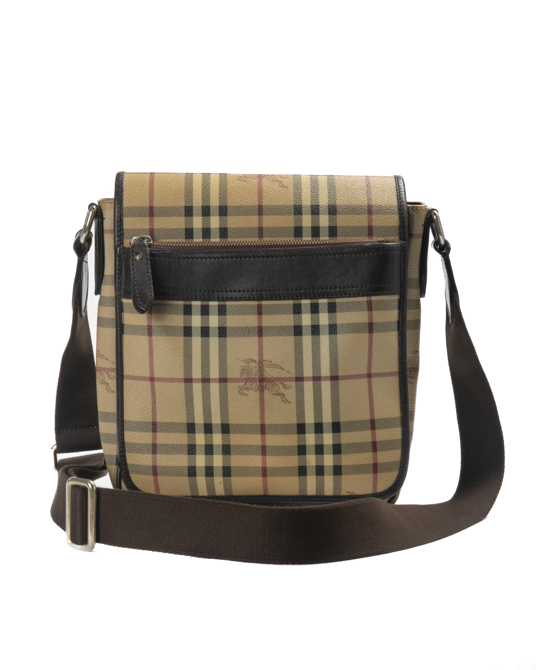 Alternative view of Burberry Tracolla Small Check Marrone