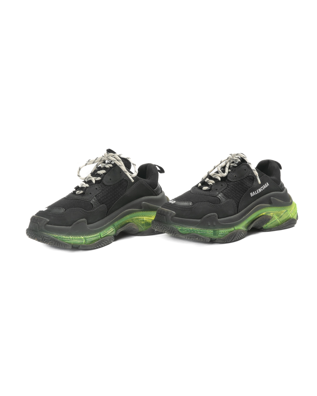 Alternative view of Balenciaga Sneakers Triple S Nera Verde
