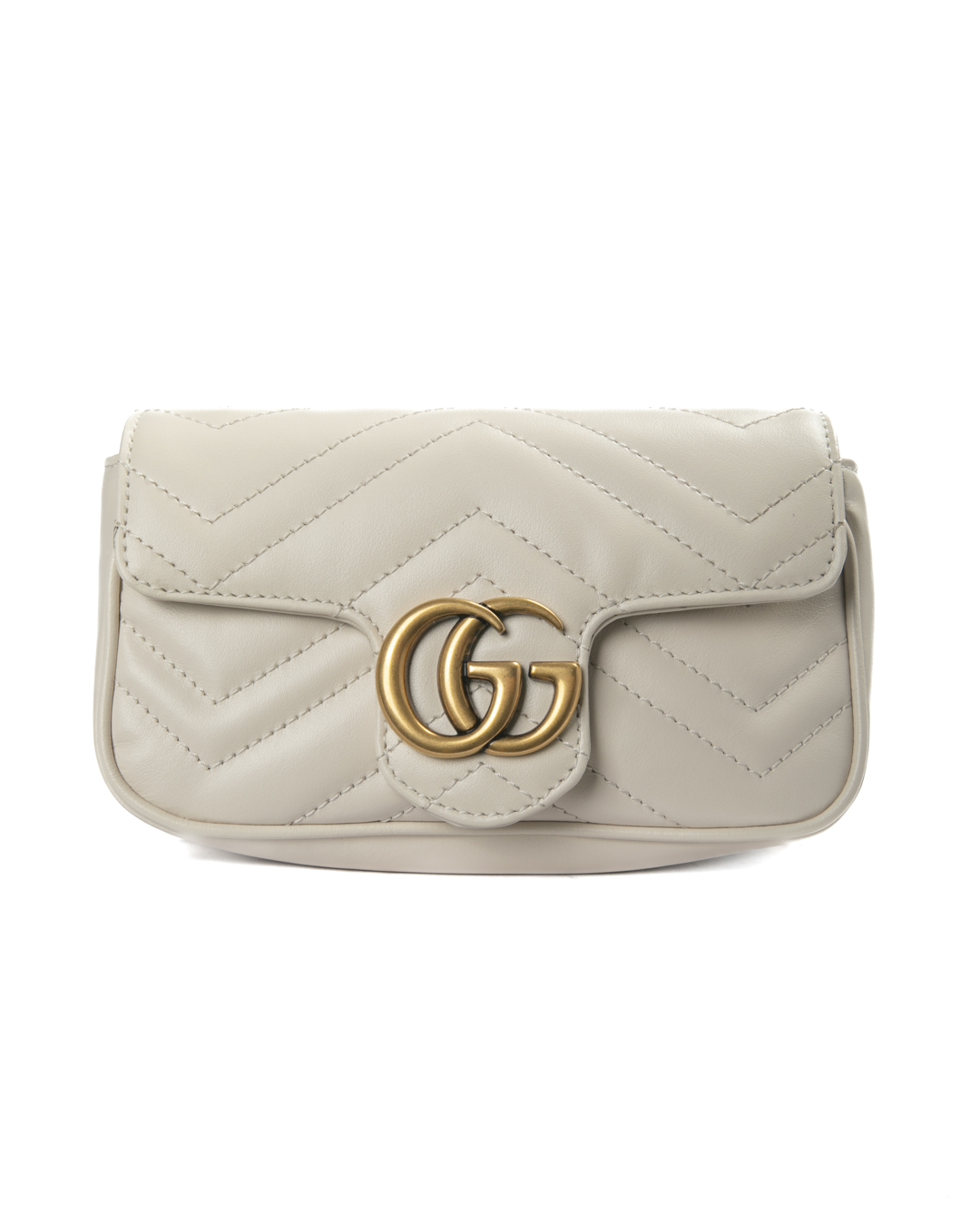 Gucci Marmont 16 Mini Matelassè Bianca