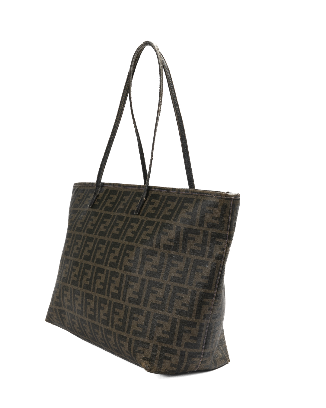 Alternative view of Fendi Roll Bag Medium FF Logomania Marrone