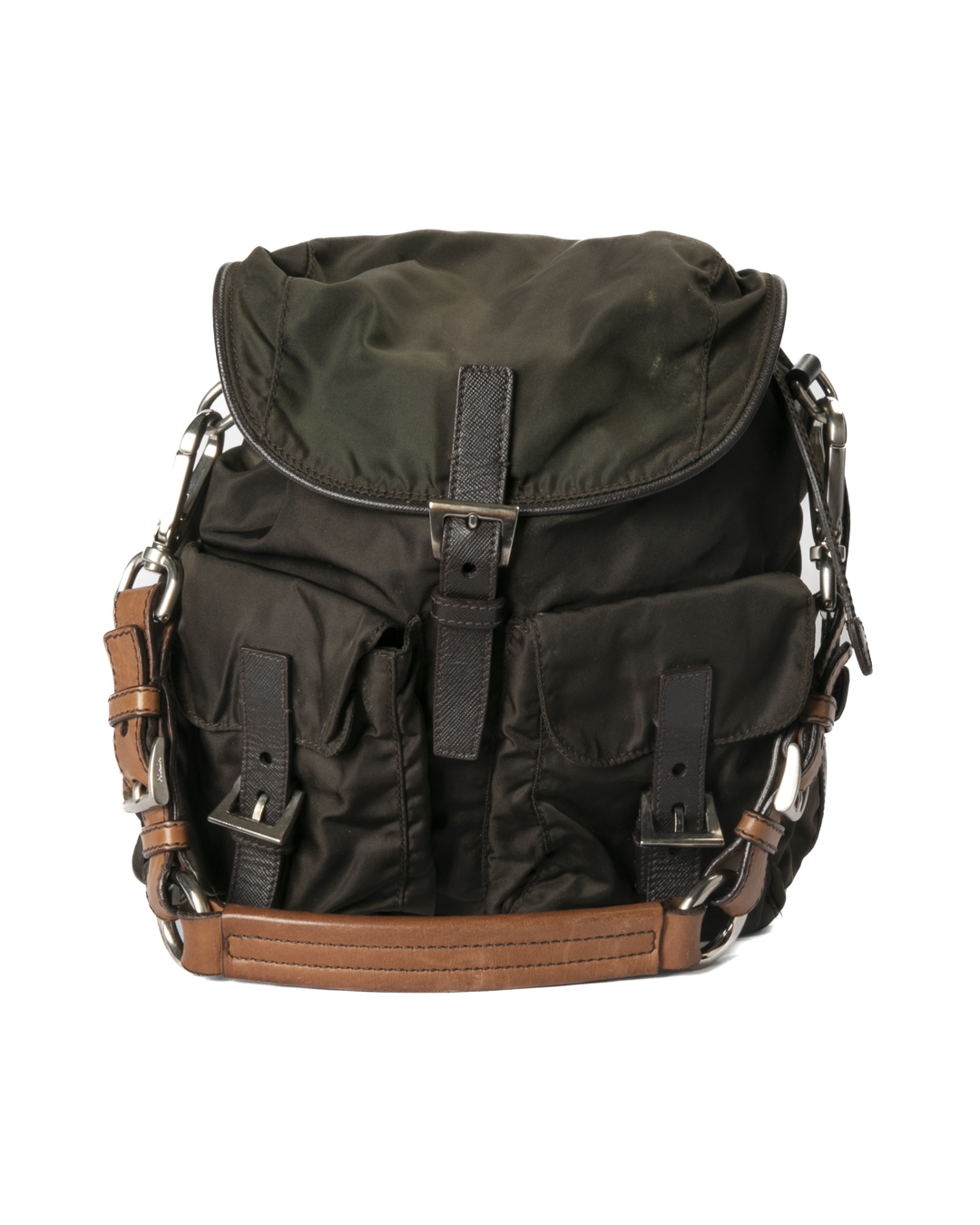 Prada Sottospalla Task Small Nylon Verde