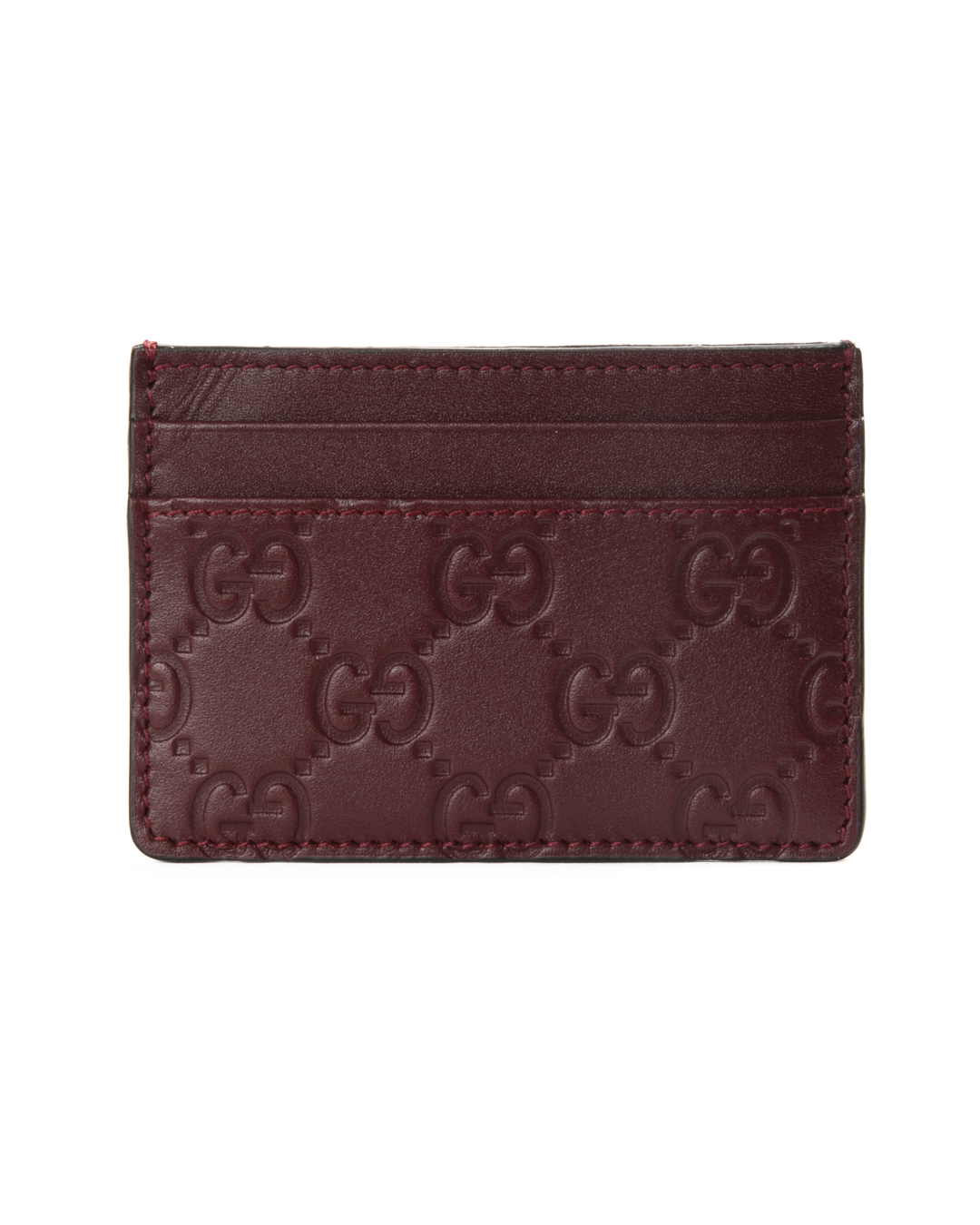 Gucci Portacarte GG Guccissima Bordeaux