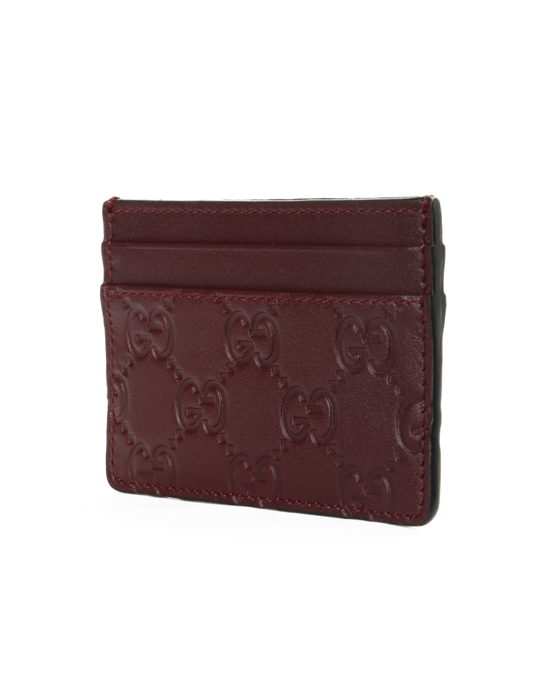 Alternative view of Gucci Portacarte GG Guccissima Bordeaux