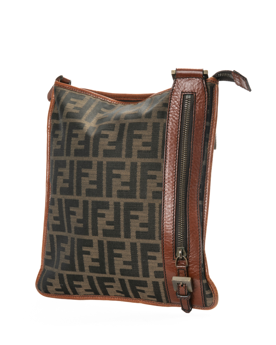 Alternative view of Fendi Tracolla Man Vintage FF Logomania Marrone