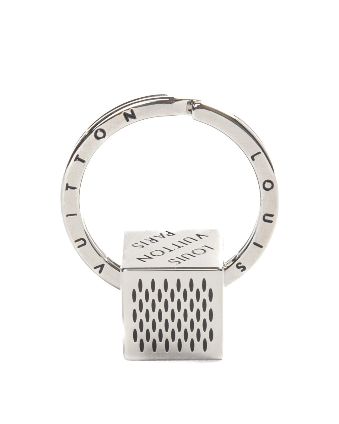 Alternative view of Louis Vuitton Portachiavi Cube Damier Argento
