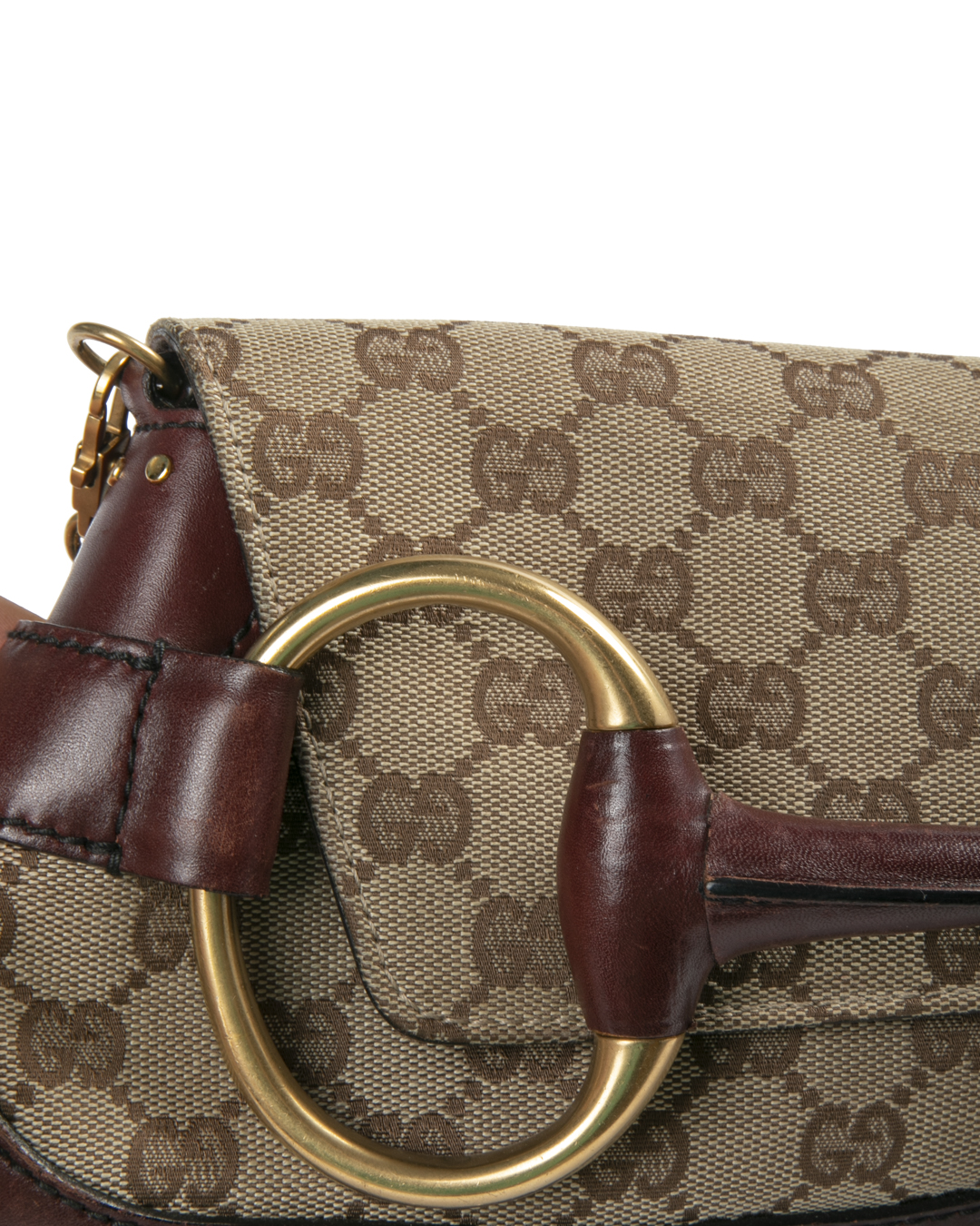 Alternative view of Gucci Horsebit Tom Ford Medium GG Supreme Marrone