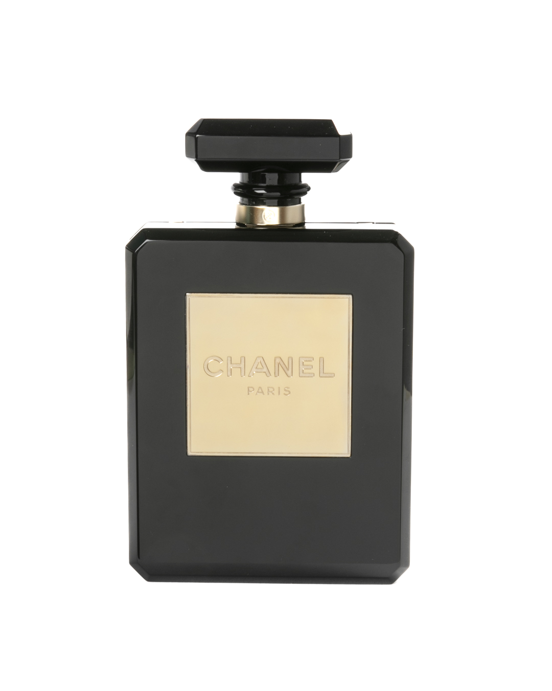 Chanel N.5 Parfum Bottle Minaudiere Nera