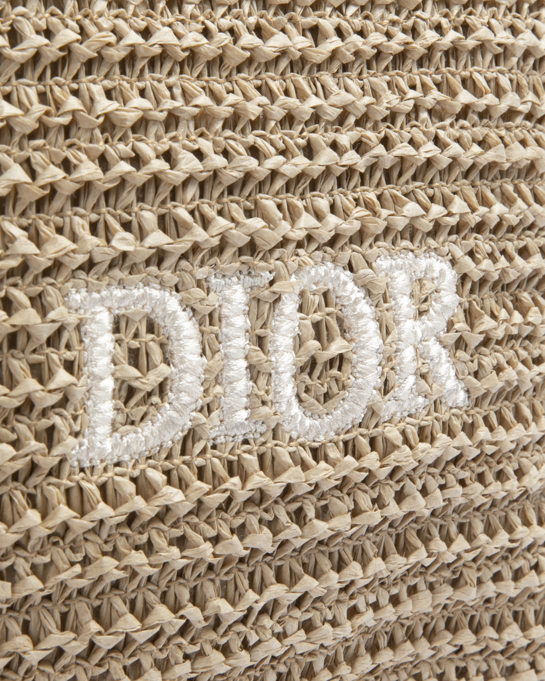 Alternative view of Dior Pochette Logo Rafia Beige