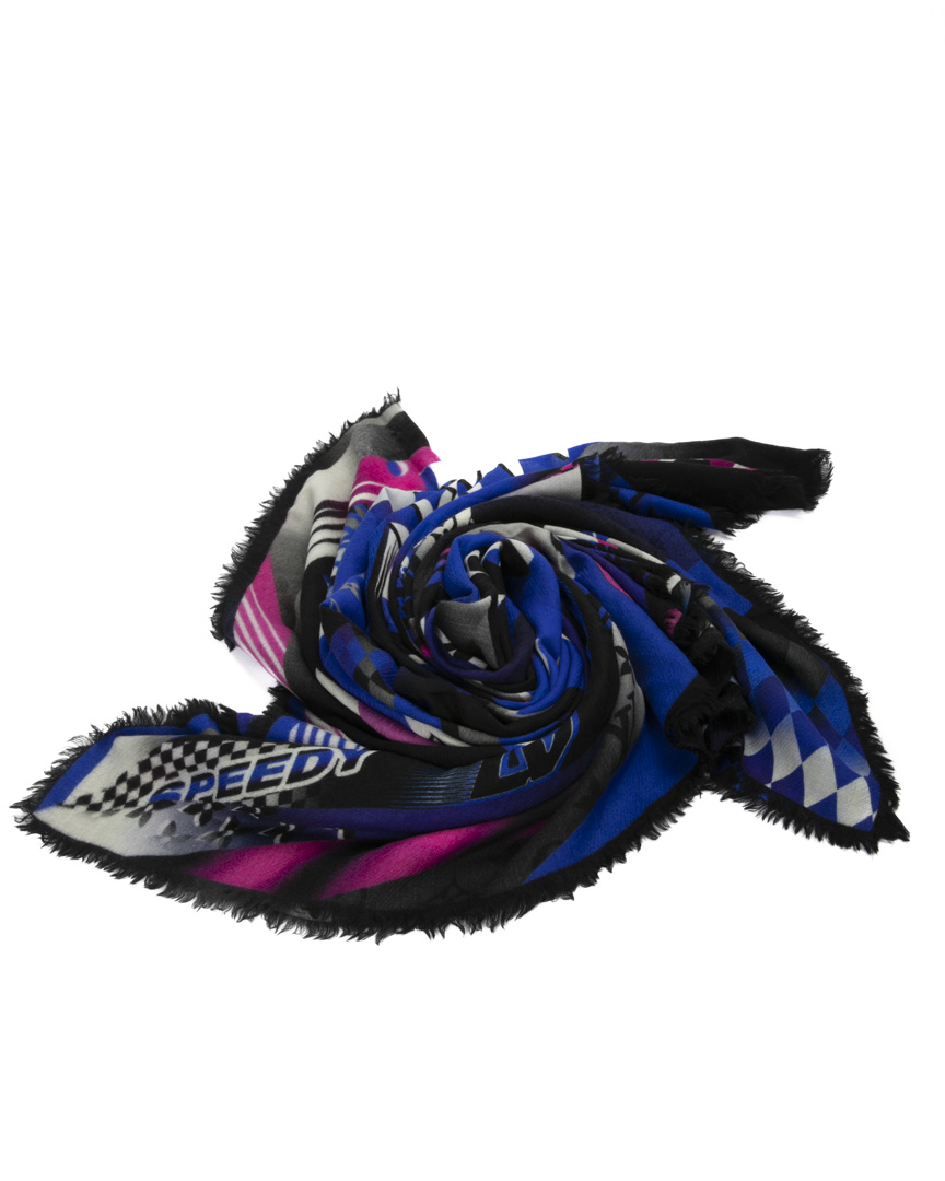 Louis Vuitton Sciarpa Speedy Race Blu