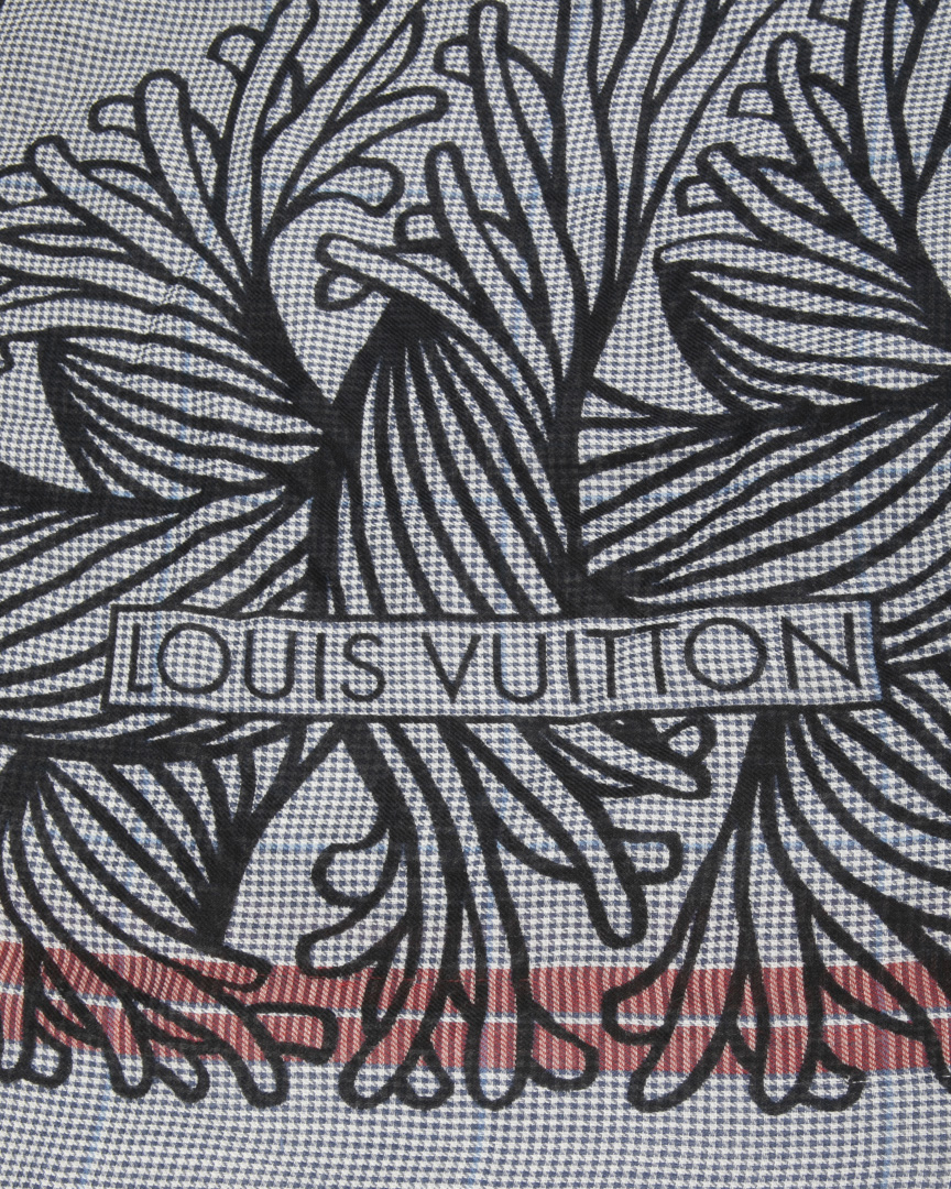 Alternative view of Louis Vuitton Sciarpa Braided Rope Pied-De-Poul Blu