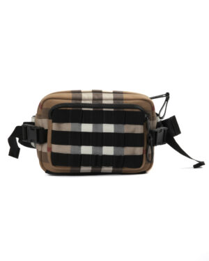 Burberry Marsupio Pappy Small Check Beige