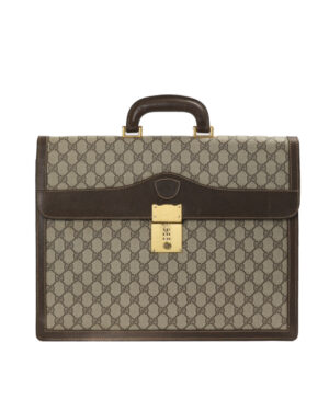 Gucci Valigetta Vintage GG Supreme Marrone