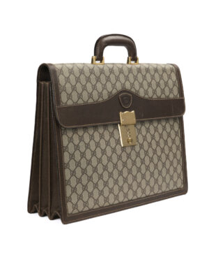 Alternative view of Gucci Valigetta Vintage GG Supreme Marrone