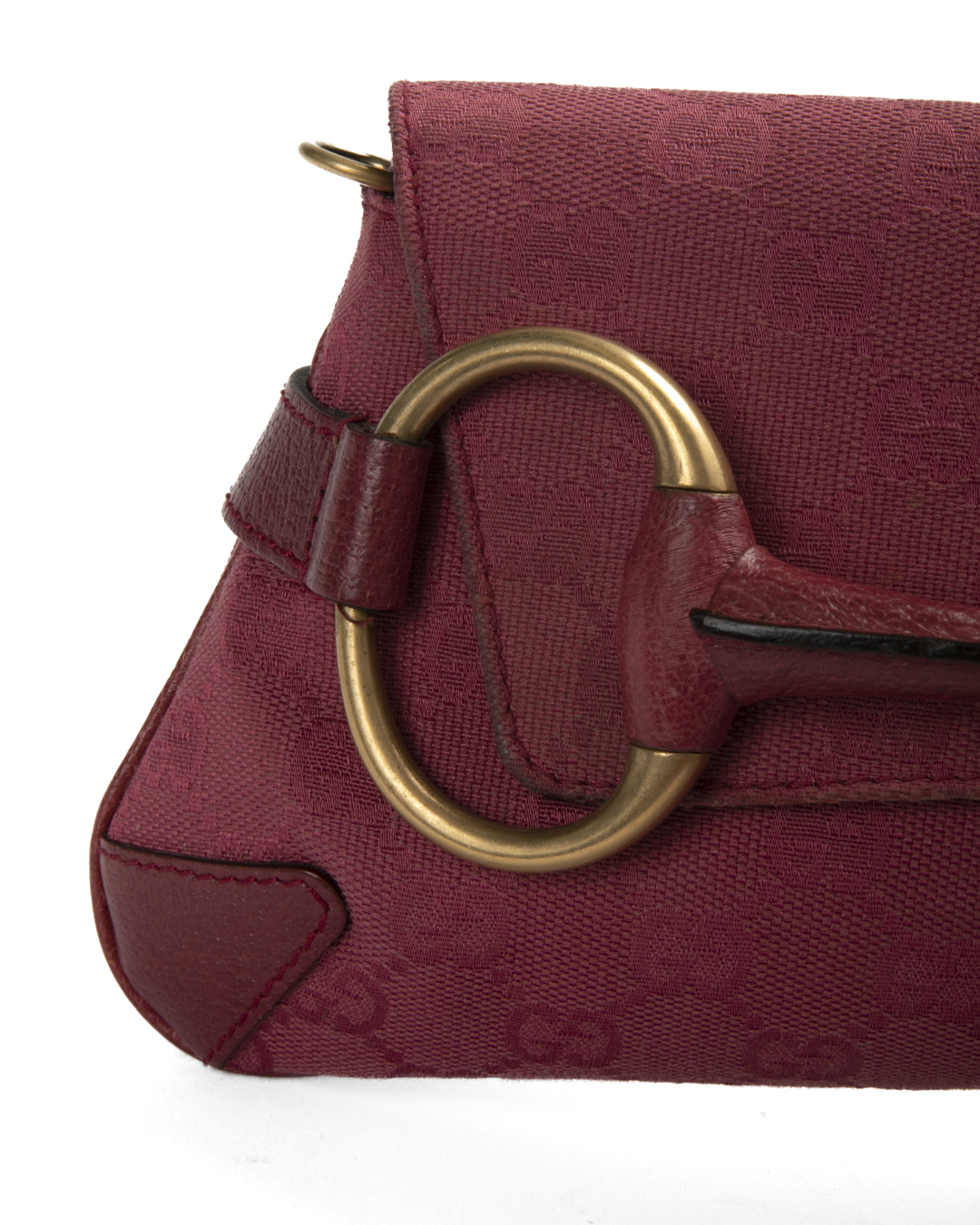 Alternative view of Gucci Horsebit Chain Small Vintage GG Supreme Rosa
