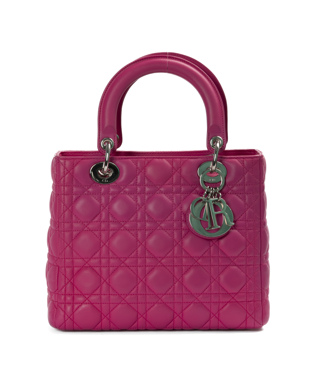 Dior Lady Medium Vintage Cannage Fucsia