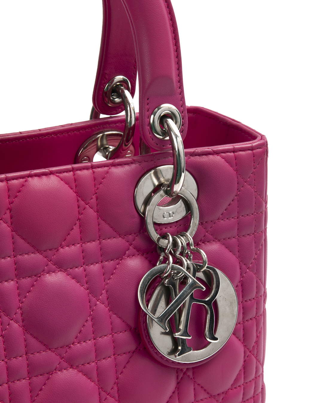 Alternative view of Dior Lady Medium Vintage Cannage Fucsia