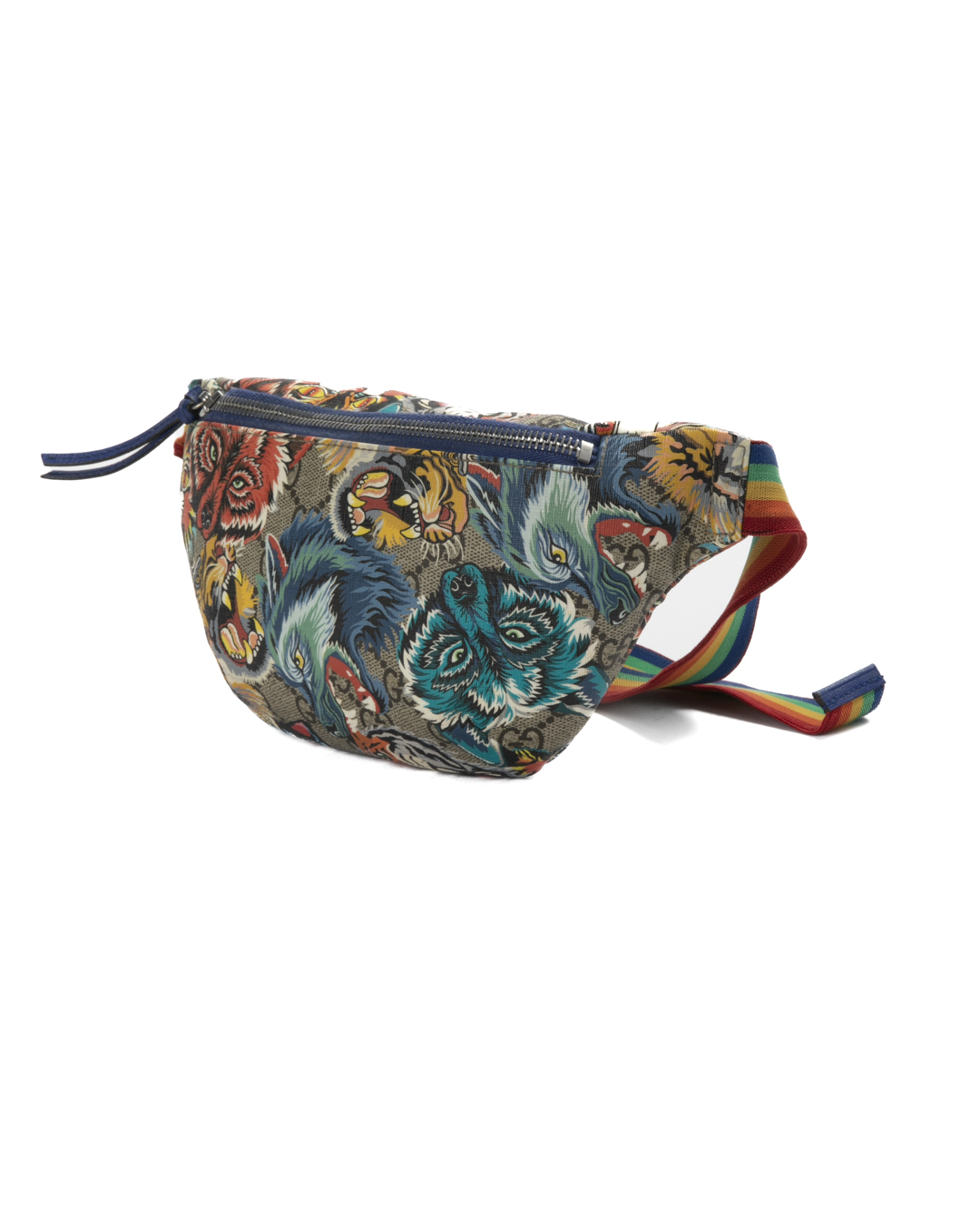 Alternative view of Gucci Marsupio Kids Tiger GG Supreme Multicolor