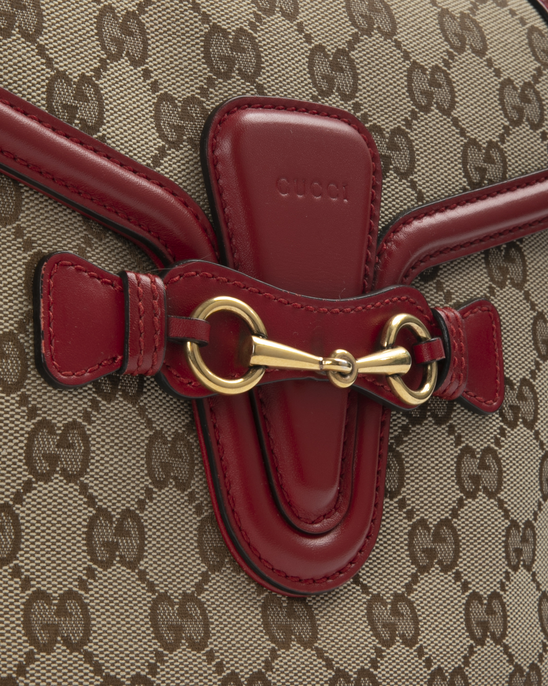 Alternative view of Gucci Lady Web Medium GG Supreme Rossa