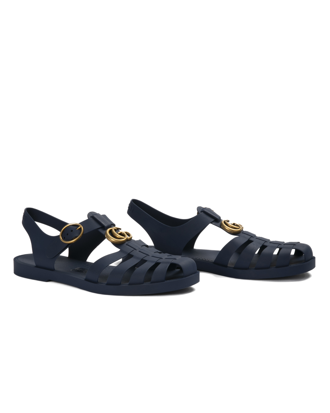 Alternative view of Gucci Sandalo GG Marmont Cinturino Gomma Blu