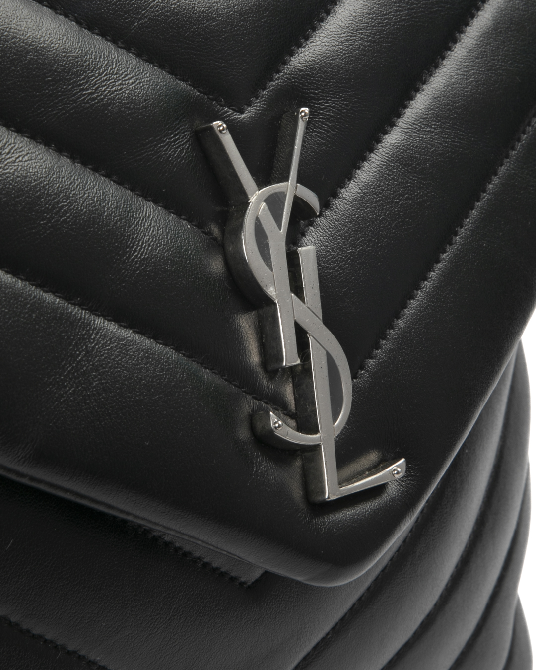 Alternative view of Saint Laurent Lou Lou Medium Trapuntata Nera
