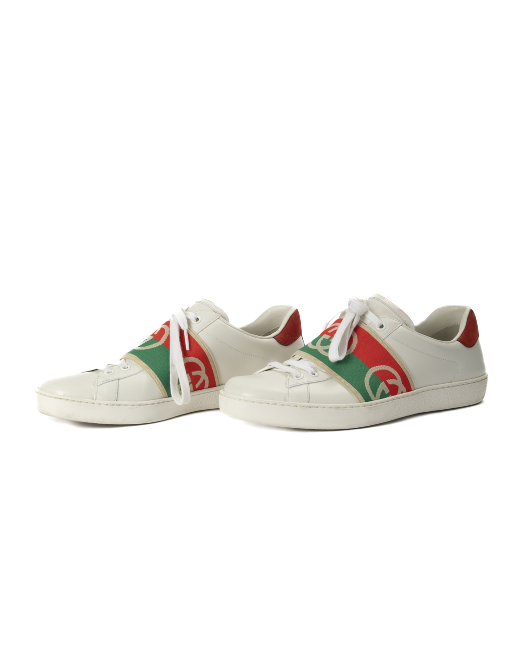 Gucci Sneakers Ace Elastic Web Bianca