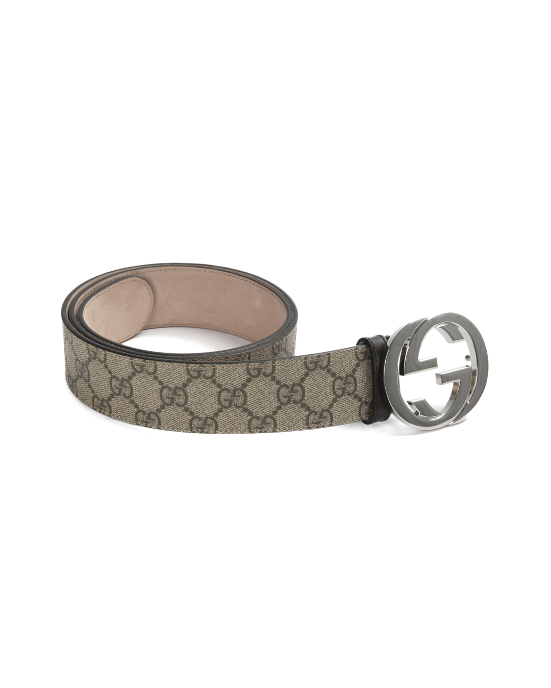 Alternative view of Gucci Cintura Interlocking GG Supreme Marrone