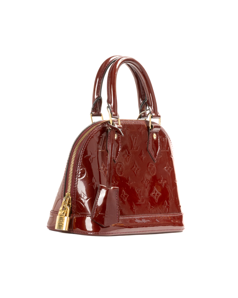 Alternative view of Louis Vuitton Alma BB Vernice Rossa Scuro